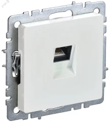 BRITE Розетка компьютерная RJ45 кат.6 РК11-БрЖ жемчуг IEK BR-K10-2-K36