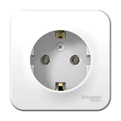 BLANCA О/У РОЗЕТКА с заземлением без шторок ИЗОЛ.ПЛ., 16А, 250В, БЕЛЫЙ Systeme Electric BLNRA010111