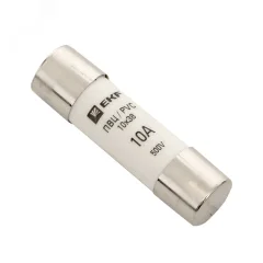 Плавкая вставка цилиндрическая ПВЦ (10х38) 10А EKF pvc-10x38-10
