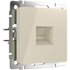 Телефонная розетка RJ-11 (слоновая кость) /WL03-RJ-11-ivory 5шт./уп Werkel a028895