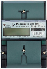 Электросчетчик Меркурий 5-60А/230В кл.т.2,0 многотарифный ЖКИ RS-485 Incotex 206 RN