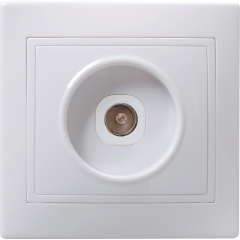 KVARTA Роз. 1-мест. TV РТВ10-КБ бел. IEK EAK10-K01-DM