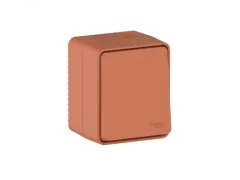 Переключатель 1-клавишный накладной 10А IP54 AtlasDesign Profi54 терракотовый ATN54 Systeme Electric