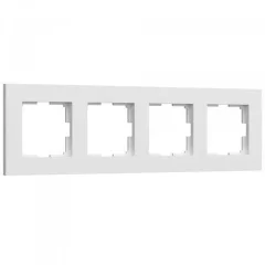 Рамка на 4 поста Slab (белый матовый) W0042961 Werkel a062797
