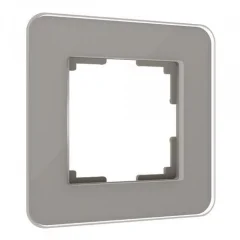 Рамка из стекла на 1 пост Elite дымчатый W0012417 Werkel a057874