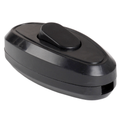 ВБ-01Ч Выключатель одноклавишный разборный для бра, черный IEK EVB10-K02-10