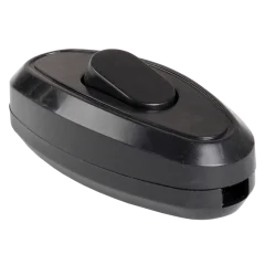 ВБ-01Ч Выключатель одноклавишный разборный для бра, черный IEK EVB10-K02-10