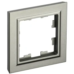 BRITE Рамка 1-мест. РУ-1-БрШ шамп. IEK BR-M12-K37
