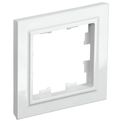 BRITE Рамка 1-мест. РУ-1-БрБ бел. IEK BR-M12-K01