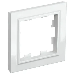 BRITE Рамка 1-мест. РУ-1-БрБ бел. IEK BR-M12-K01