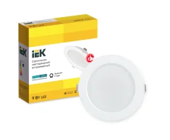 Светильник светодиодный ДВО 1612 белый круг 9Вт 4000К IP20 IEK LDVO0-1612-09-4000-K01
