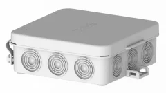 Коробка разветвительная о/у сер с мембр.вводами 87х87х31 IP54 (1/66) Hegel КР2503