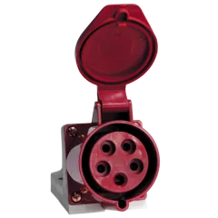 Розетка стационарная наружная 125 3Р+РЕ+N 32А 380В IP44 EKF ps-125-32-380