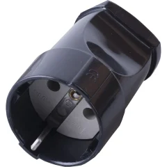 Розетка переносная 1-местная с/з PST16-40-200, черный STEKKER 32854