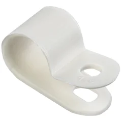 Скоба крепежная 9мм нейлоновая белая (50шт) IEK USK11-09-050-K01