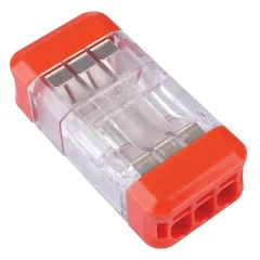 Клемма разъемная монтажная 3-проводная для подключения фазных одножильных проводников, LD700-413 STE