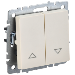 BRITE Выключ. жалюзи 10А ВС10-1-5-БрКр беж. IEK BR-V15-0-10-K10
