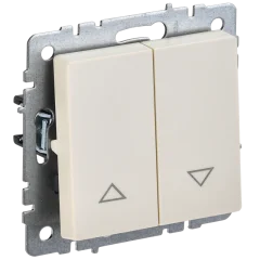 BRITE Выключ. жалюзи 10А ВС10-1-5-БрКр беж. IEK BR-V15-0-10-K10