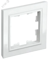 BRITE Рамка 1-местная РУ-1-БрБ белый IEK BR-M12-K01-PRO