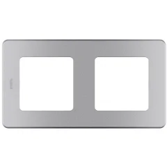 Рамка - 2 поста - INSPIRIA - алюминий Legrand 673942