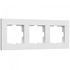 Рамка на 3 поста Slab (белый матовый) W0032961 Werkel a062796