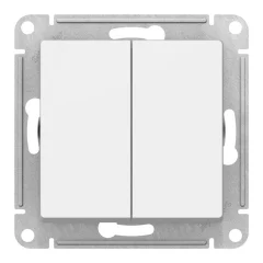 ПЕРЕКЛЮЧАТЕЛЬ перекрестный 2-клавишный, 2 x сх. 7, 10АХ, механизм, БЕЛЫЙ Systeme Electr Systeme Ele 