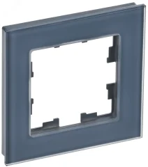 BRITE Рамка 1-мест. РУ-1-2-Бр стекло маренго матовый IEK BR-M12-G-31-K35
