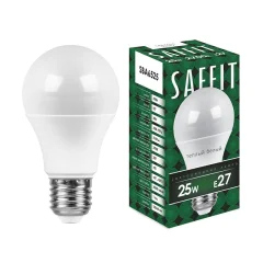 Лампа светодиодная, 25W 230V E27 2700K A65, SBA6525 Saffit SAFFIT 55087