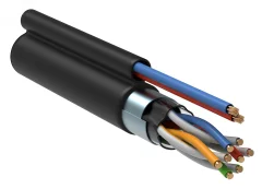 Кабель комб. UTP 5E 4x2x0.5 + 2x0.75 outdoor эконом, 200 м ELETEC 05-016