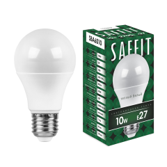 Лампа светодиодная, 10W 230V E27 2700K A60, SBA6010 Saffit SAFFIT 55004