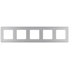 Рамка - 5 постов - INSPIRIA - алюминий Legrand 673972
