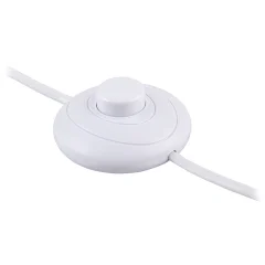 Сетевой шнур (с ножным выключателем) белый, DM106, артикул Feron 29844