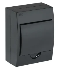 KREPTA 3 Корпус пластиковый ЩРН-П-6 IP41 черный IEK MKP12-N-06-41-K02
