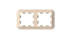 ATLASDESIGN ANTIQUE 2-постовая рамка, универсальная, ПЕСОЧНЫЙ Systeme Electric ATN101202
