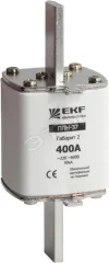 Плавкая вставка ППН-37 400/250А габарит 2 EKF fus-37/400/250