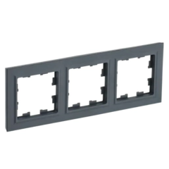 BRITE Рамка 3-мест. РУ-3-БрГ граф. IEK BR-M32-K53