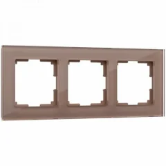 Рамка на 3 поста (латте, стекло) Favorit W0031142 Werkel a058820