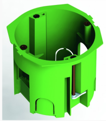 Коробка подрозетник с/у в г/к зеленый м/л 68х60 IP20 (1/240/240) Hegel КУ1205