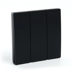 Выключатель дистанционного управления трехклавишный, TM83, черный Feron 41724