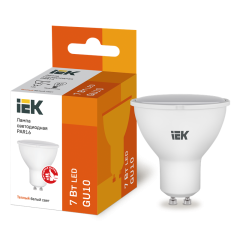 Лампа LED PAR16 софит 7Вт 230В 3000К GU10 IEK LLE-PAR16-7-230-30-GU10