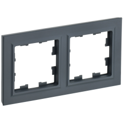BRITE Рамка 2-мест. РУ-2-БрГ граф. IEK BR-M22-K53