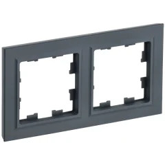 BRITE Рамка 2-мест. РУ-2-БрГ граф. IEK BR-M22-K53