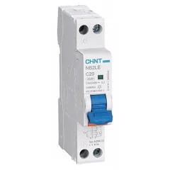 Диф. автомат NB2LE 1P+N 25А 30мА 1мод., х-ка C, электронный тип A, 6кА (R) CHINT 689009