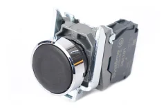 Кнопка SB4 в сборе модульная 22мм черная с возвратом металл 1НО Systeme Electric SB4BA21