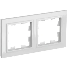 BRITE Рамка 2-мест. РУ-2-БрБ бел. IEK BR-M22-K01