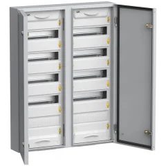 Корпус металлический навесной ЩРн-120 2х5х12 модулей (120м) IP54 У2 TITAN 5 серый MKM11-N-120-54 IEK