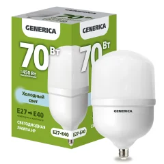 Лампа LED HP 70Вт 230В 6500К E27-E40 GENERICA LL-HP-70-230-65-E27-E40-G