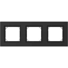 Рамка 3 поста IP44 AQUA, карбон Systeme Electric ATN441003