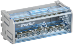 Кросс-модуль на DIN-рейку 2х15 групп 125А L+PEN TEKFOR (1/30) IEK TF-DN10-2-15-125