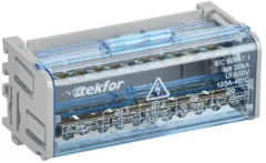 Кросс-модуль на DIN-рейку 2х15 групп 125А L+PEN TEKFOR (1/30) IEK TF-DN10-2-15-125